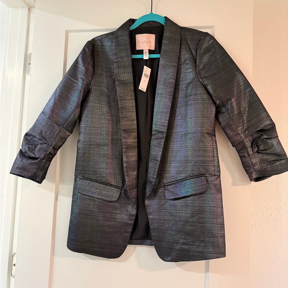 Hutch Iridescent Black Blazer
